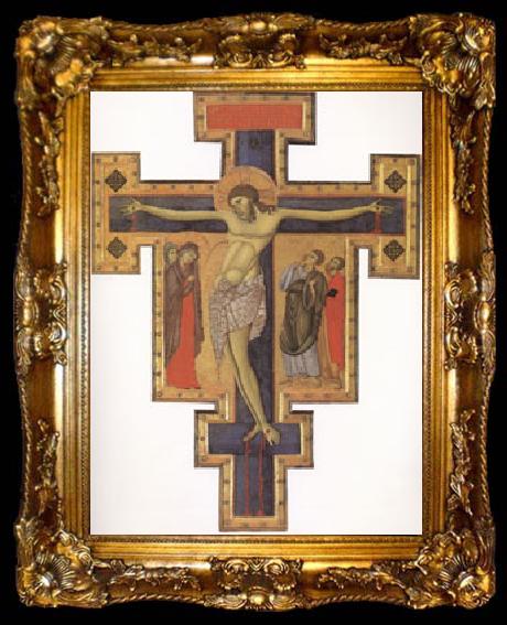 framed  Master of san Francesco Painted Cross (mk05), ta009-2